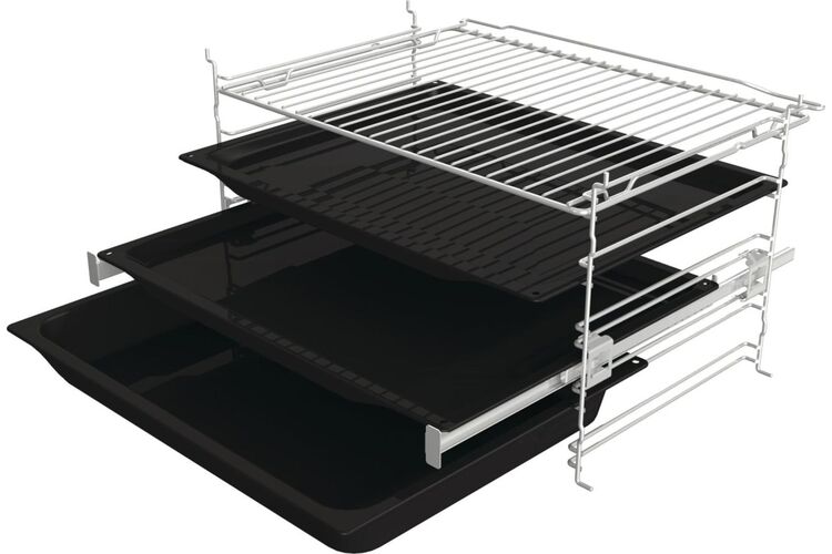 Gorenje Духовой шкаф электрический, 77л, A+, пар, дисплей, пиролиз, черный, изображение 8