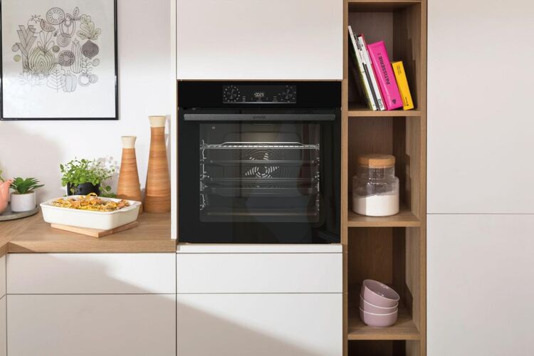 Gorenje Духовой шкаф электрический, 77л, A+, пар, дисплей, пиролиз, черный, изображение 22