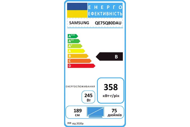 Samsung Телевізор 75" QLED 4K UHD 100Hz Smart Tizen Black, изображение 7