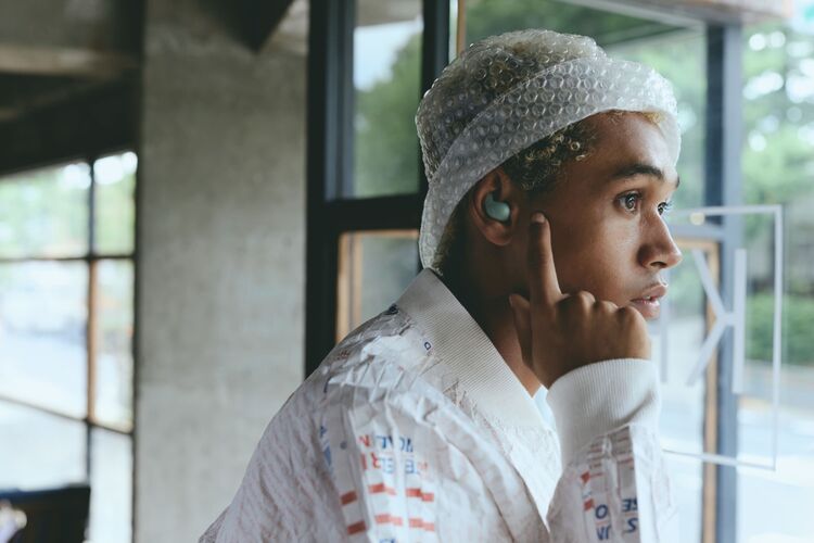 Sony Наушники TWS LinkBuds Fit BT 5.3, ANC, IPX4, SBC, AAC, LDAC, LC3, Mic, Зеленый, изображение 5