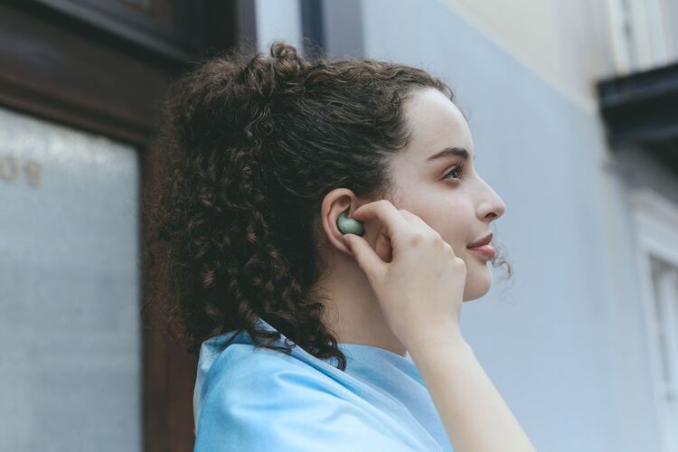 Sony Наушники TWS LinkBuds Fit BT 5.3, ANC, IPX4, SBC, AAC, LDAC, LC3, Mic, Зеленый, изображение 4