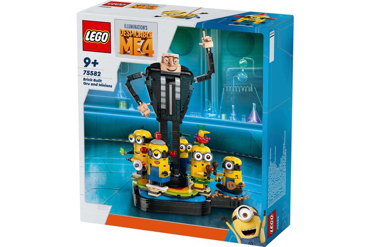 Конструктор LEGO Despicable Me 4 Ґру и миньйоны с кубиков, изображение 13