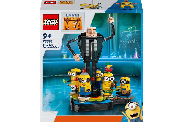 Конструктор LEGO Despicable Me 4 Ґру и миньйоны с кубиков, изображение 12