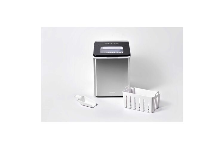 Льдогенератор бытовой Sencor SIM3400SS, 150 Вт, 12 кг/день, обьем 1.8л, пригот. за 7 мин, 2 размера льда, серый, изображение 8