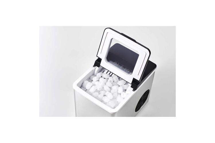 Льдогенератор бытовой Sencor SIM3400SS, 150 Вт, 12 кг/день, обьем 1.8л, пригот. за 7 мин, 2 размера льда, серый, изображение 6
