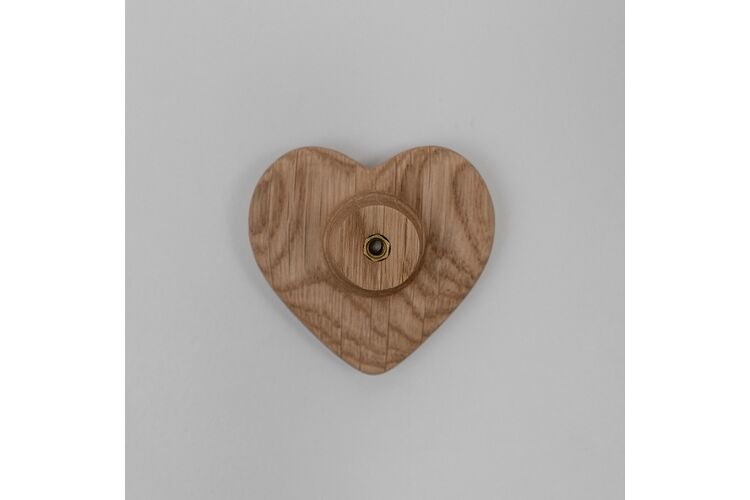 Меблева ручка HEART-60-01, дуб, Колір: Дуб, изображение 6