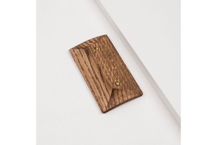 Ручка меблева Plank-100-02 Полісандр, Колір: Палісандр, Міжц. відстань: 64, изображение 5