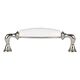 Ручка Marella CL 15136.128 никель полированный | белый, Цвет: Никель, Межц. расстояние: 128, изображение 3
