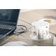Удлинитель COMFORT PLUS,120mm, 4xSCHUKO, 2xUSB, 2xRJ45 беспроводная зарядка 5W белый, Цвет: Белый, изображение 4
