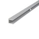 Профіль для скляних полиць 6-8мм, PRISMATIC SLIM, L=664мм, алюміній, анодоване срібло