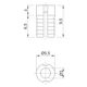 Муфта D=5 L=9,5 пластмаса, изображение 2