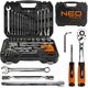 Neo Tools Набір інструменту 1/2", 1/4", CrV, 77 од.