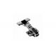 Петля GTV SilentoPro 3D Black напівнакладна гідравлічна + оп. планка Н=0 clip-on, Вид петлі: Напівнакладна, Колір: Чорний