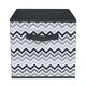 Короб для хранения Handy Home Zigzag, 30х30х30 см, черный/белый, Цвет: Черно-белый, изображение 2