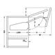 Комплект фурнітури FREE FOLD Hafele 910-970 мм 6,8-13,5 кг - без заглушок — 3926, Сторона кріплення: Універсальна, Колір: Алюміній, Розмір фасаду, мм: 910-970, Вага фасада, кг: 6.8-13.5, изображение 2