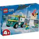 LEGO Конструктор City Карета скорой помощи и сноубордист
