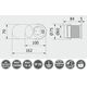 Удлинитель для офиса SLIDE 60mm, 1x gn schuko, 1xUSB 2,4A,  кабель 1,9m, инокс (24) AE-BPW1S1UCH-51, изображение 4