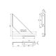 Консоль декоративна Loft GIFF ARK L=200х200 чорний, изображение 3