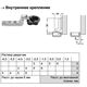 Петля Для стекла Внутренняя 95° Metalla Mini Hafele, изображение 3