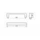 Ручка скоба Gamet UU52-0160-R213 Soft Touch графіт, Колір: Графіт, Міжц. відстань: 160, изображение 4