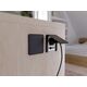 Удлинитель GTV врезной квадратный FLIP, 1xSCHUKO, 2xUSB, 1xLAN, кабель с вилкой 1,5м, черный, изображение 4