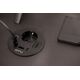 Удлинитель GTV врезной круглый Rondo, 1-schuko, 1-USB A+2-USB C, RJ45, 1-HDMI, кабель 1,5m, черный, Цвет: Черный, изображение 6