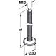Ножка металлическая H=70mm, опора-винт Hafele, Высота, мм: 70, изображение 2