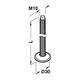Ножка металлическая H=120mm, опора-винт Hafele, Высота, мм: 120, изображение 2