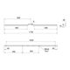 Ручка профільна Gamet UA130-352-1056-L36 чорний матовий, Міжц. відстань: 1056, изображение 2
