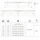 Ручка профіль GTV PICADO хром C-256/596/18mm UA-PICADO-256-596-01, Колір: Хром, Довжина, мм: 596, Міжц. відстань: 256, изображение 4