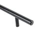 Ручка рейлинговая RE 1010/96 (DR 10/96 G1) монолит d-10мм 96мм черный, Цвет: Черный, Межц. расстояние: 96, изображение 2