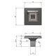 Ручка кнопка Citterio Giulio Knobs, отделка матовое золото, Цвет: Золото матовое, Межц. расстояние: Точка, изображение 2