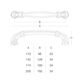 Ручка скоба MVM D-1014-192 MBAB античная бронза темная матовая, Цвет: Античная бронза темная матовая, Межц. расстояние: 192, изображение 2