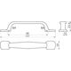 Ручка скоба GTV UZ-12 чорний матовий 96мм UZ-12-096-20M, Колір: Чорний матовий, Міжц. відстань: 96, изображение 2