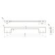 Ручка скоба GTV THIN алюміній 96/128 мм UZ-TH096128-05, Колір: Алюміній, Міжц. відстань: 96/128, изображение 3