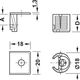 TAB Стяжка-корпус 18 V 16 K, Hafele, изображение 4