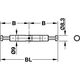 MAXIFIX Болт стяжки кутовий D9mm, глибина свердління 88mm, Hafele, изображение 2