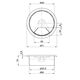 Заглушка електропроводки чорна, Колір: Чорний, Діаметр, мм: 60, изображение 2