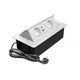 Удлинитель GTV врезной MULTISOFT 2 розетки SCHUKO USB А+С + RJ45 провод 1,5м с вилкой Белый, изображение 2