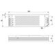 Блок питания для LED, 150W, 24V, IP20, метал. корпус, Мощность трансформатора: 150 Вт, Выходное напряжение: 24 V, изображение 3