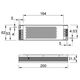 Блок живлення для LED, 150W, 12V, IP20, компакт. метал. корпус, Потужність трансформатора: 150 Вт, Вихідна напруга: 12 V, изображение 2
