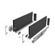 Комплект висувних шухляд Matrix Box S Slim 2.0 до 35 кг з доводчиком 167 х 400 мм антрацит, Колір: Антрацит, Довжина, мм: 400, Висота, мм: 167, изображение 2