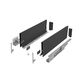 Комплект висувних шухляд Matrix Box S Slim 2.0 до 35 кг з доводчиком 135 х 500 мм антрацит, Колір: Антрацит, Довжина, мм: 500, Висота, мм: 135, изображение 2