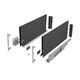 Комплект висувних шухляд Matrix Box S Slim 2.0 до 35 кг з доводчиком 199 х 450 мм антрацит, Колір: Антрацит, Довжина, мм: 450, Висота, мм: 199, изображение 2