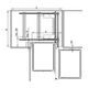 Магический угол Maxima Classic Corner Comfort 1200, правый, хром, Сторона крепления: Правая, Наружный размер секции, мм: 1200, Цвет: Хром, изображение 2