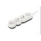 Сетевой удлинитель 2E Plus 3XSchuko с выключателем, 3G*1.0мм, 3м, white, изображение 6