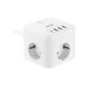 Сетевой адаптер 2E 3XSchuko с защитой от импульcных скачков напряжения, 3*USB-A, 1*USB-C, 1.5м, white, изображение 2