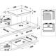 Whirlpool Варильна поверхня газова, 60см, чавун, конфорка з подвійним рядом полум'я, бежевий, изображение 6