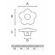 Меблева ручка FLOWER-56-03 «Вугілля», Колір: Вугілля, изображение 2