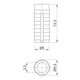 Муфта під саморіз L=13 мм, D5, забивна, пластикова, розтискна, №43 (1004932) Hettich, изображение 2